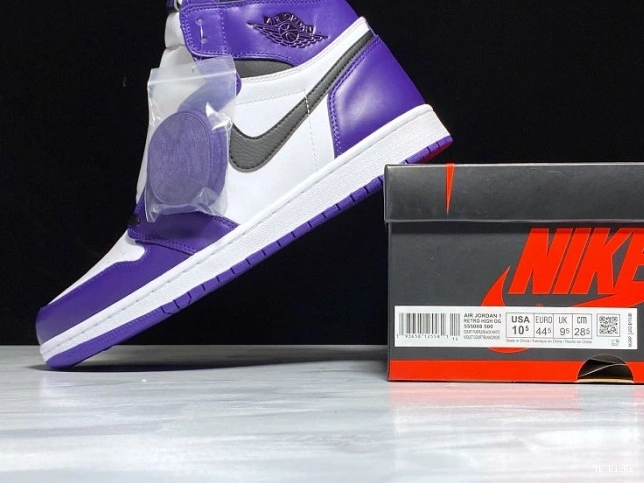 Cheap TBK OG 1 High Jordan 555088-500 Court Air Purple 0715